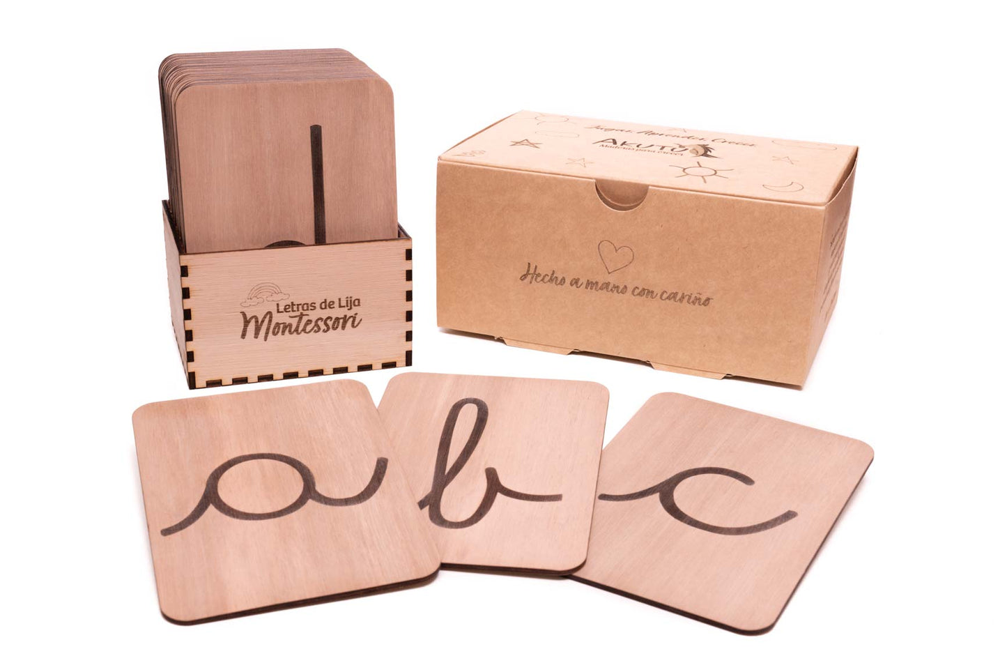 Letras de Lija Montessori